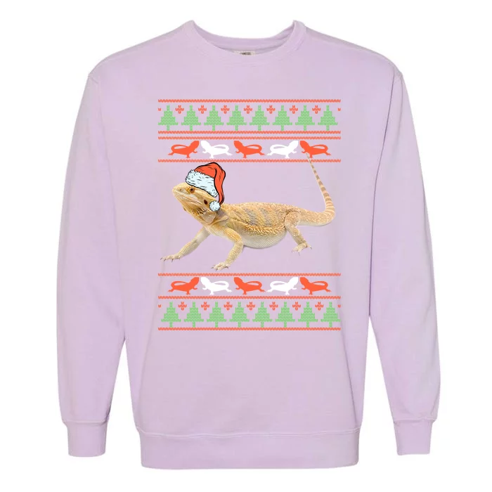 Bearded Dragon Christmas Garment-Dyed Sweatshirt