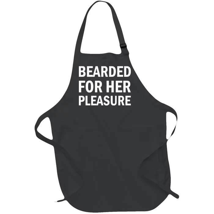 Bearded For Her Pleasure Full-Length Apron With Pocket