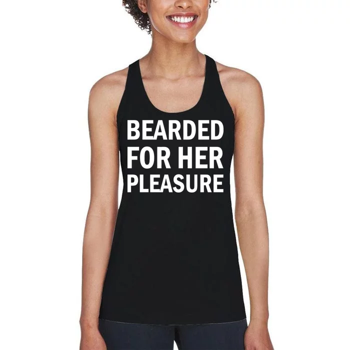 Bearded For Her Pleasure Women's Racerback Tank