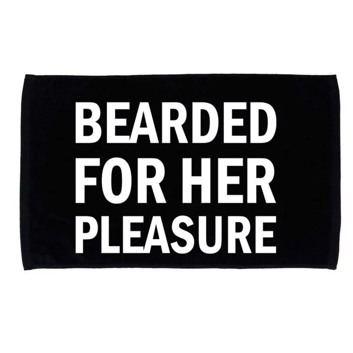 Bearded For Her Pleasure Microfiber Hand Towel