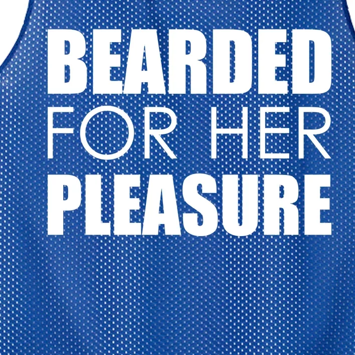 Bearded For Her Pleasure Beard Mesh Reversible Basketball Jersey Tank