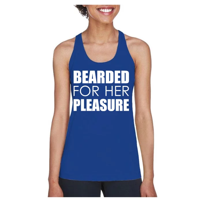 Bearded For Her Pleasure Beard Women's Racerback Tank