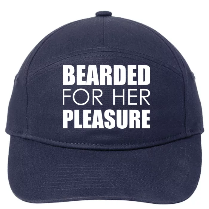 Bearded For Her Pleasure Beard 7-Panel Snapback Hat