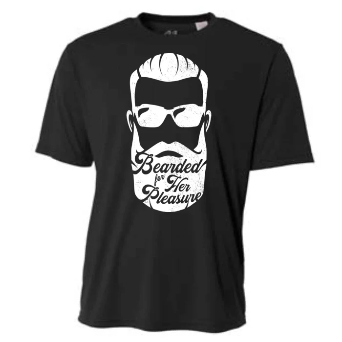 Bearded For Her Pleasure Funny Cooling Performance Crew T-Shirt