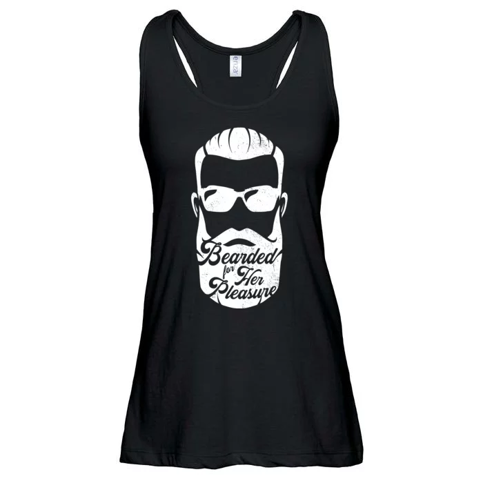 Bearded For Her Pleasure Funny Ladies Essential Flowy Tank