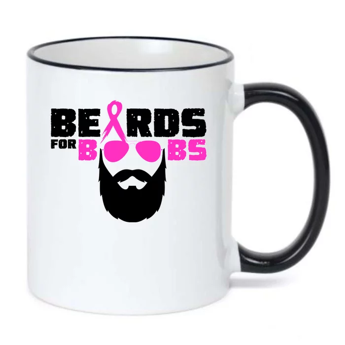 Beards For Boobs Black Color Changing Mug