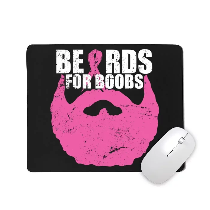 Beards For Boobs Breast Cancer Mousepad