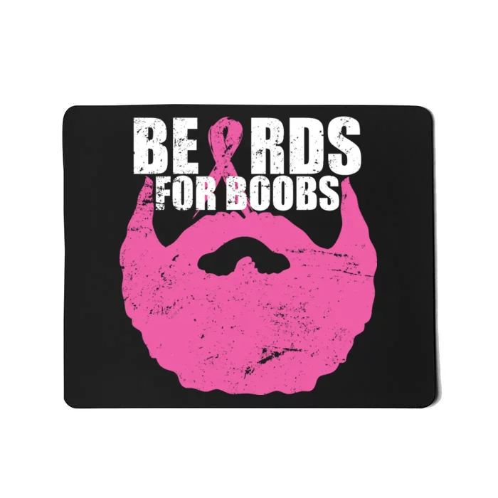 Beards For Boobs Breast Cancer Mousepad