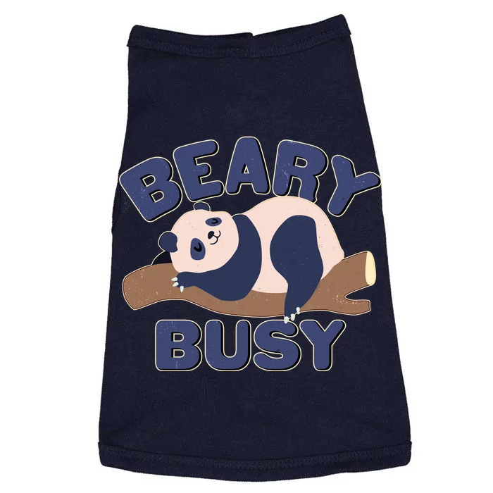 Beary Busy Cute Lazy Panda Doggie Tank