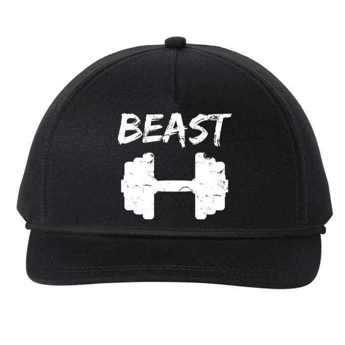 Beast Gym Logo Snapback Five-Panel Rope Hat