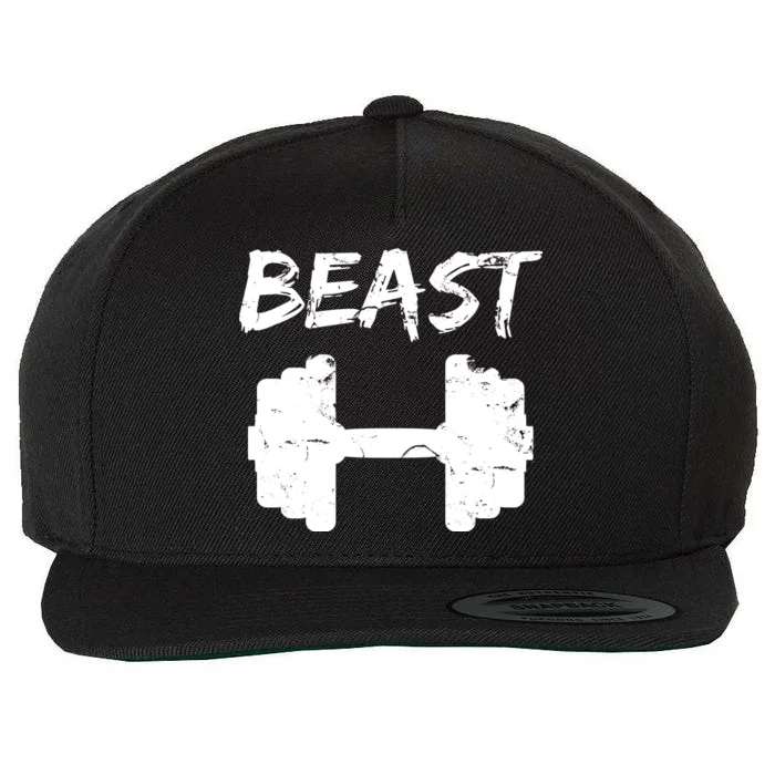 Beast Gym Logo Wool Snapback Cap