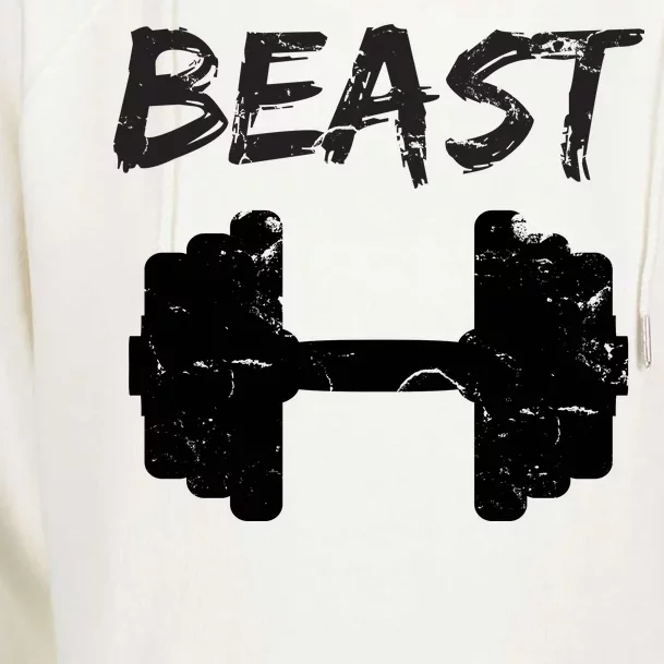 Beast Gym Logo Womens Funnel Neck Pullover Hood