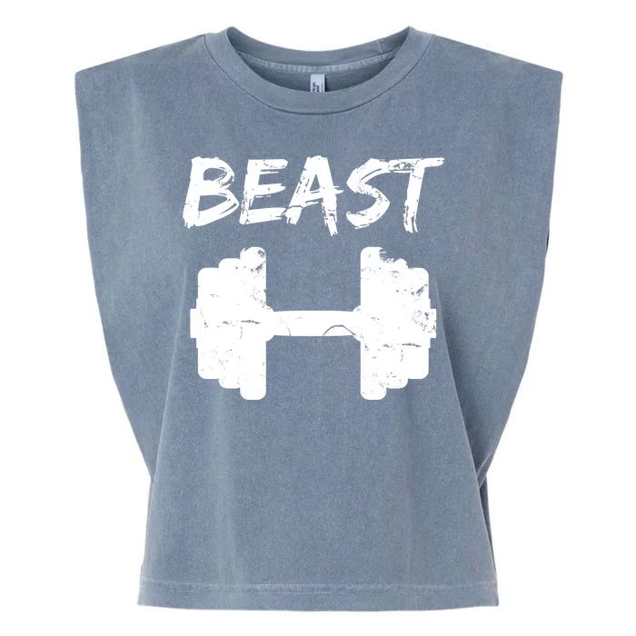 Beast Gym Logo Garment-Dyed Women's Muscle Tee