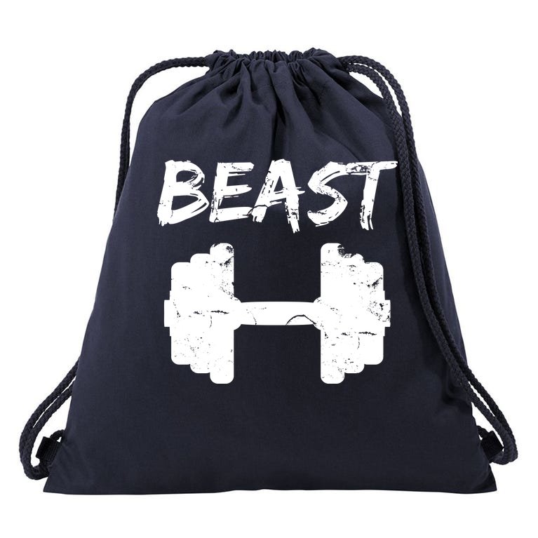 Beast Gym Logo Drawstring Bag