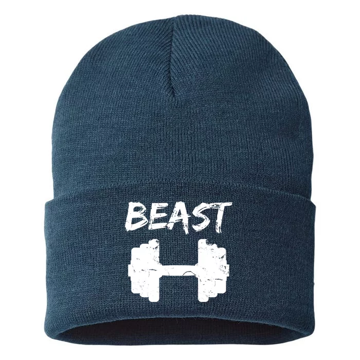 Beast Gym Logo Sustainable Knit Beanie