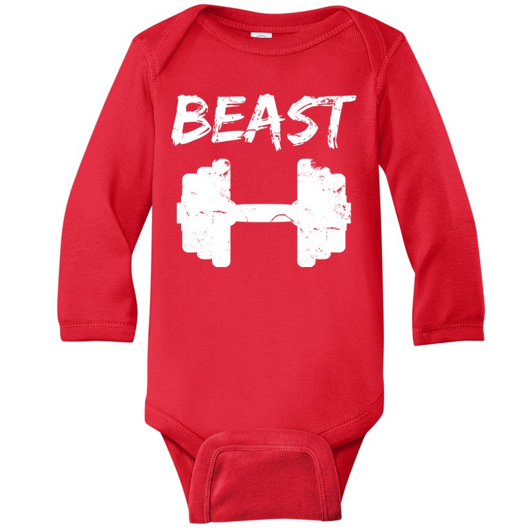 Beast Gym Logo Baby Long Sleeve Bodysuit