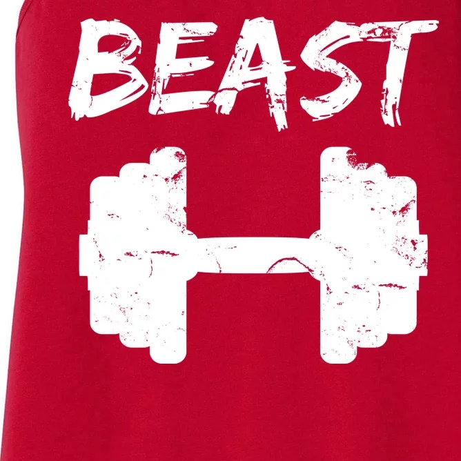 Beast Gym Logo Women's Racerback Tank