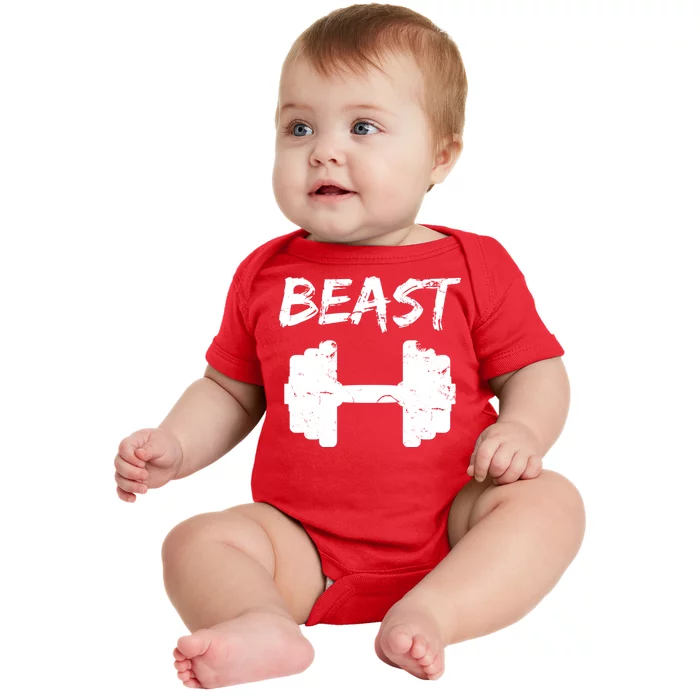 Beast Gym Logo Baby Bodysuit