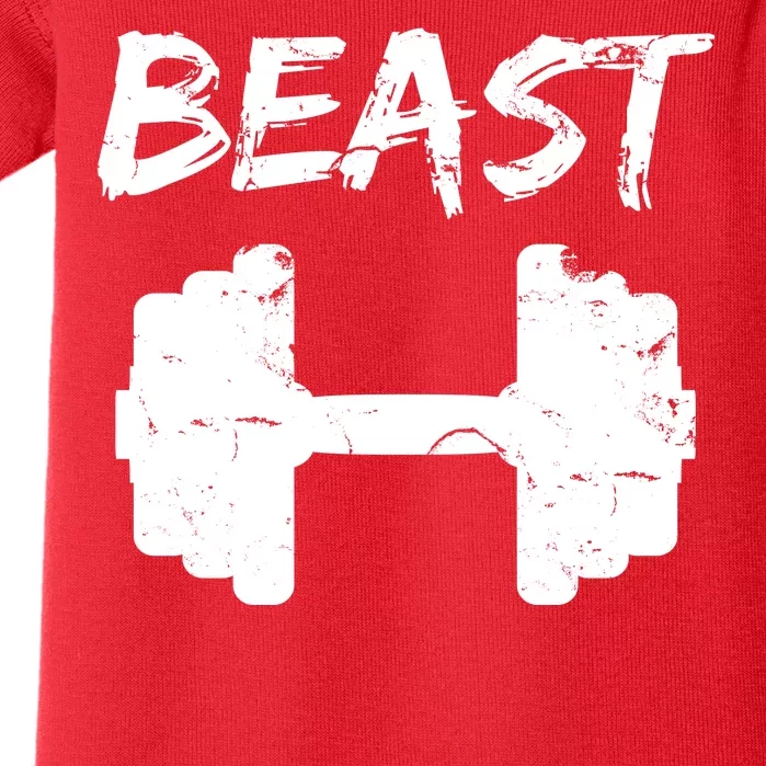 Beast Gym Logo Baby Bodysuit