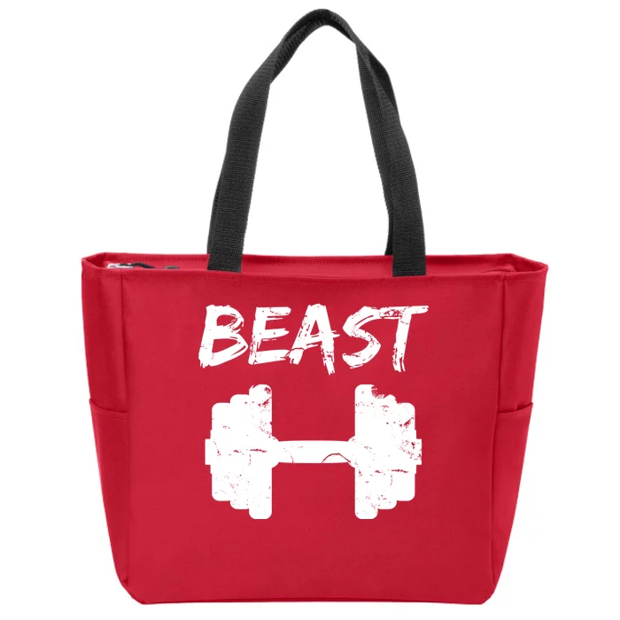 Beast Gym Logo Zip Tote Bag