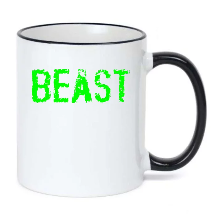 Beast Gym Workout Mode Fitness Logo Black Color Changing Mug