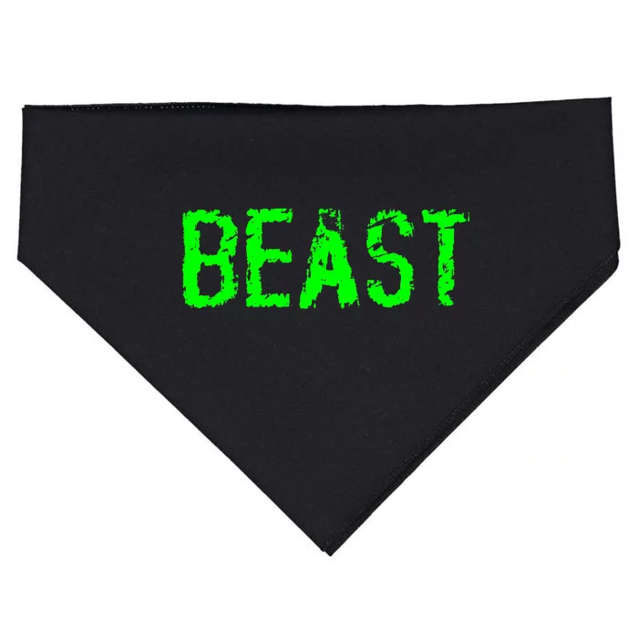 Beast Gym Workout Mode Fitness Logo USA-Made Doggie Bandana