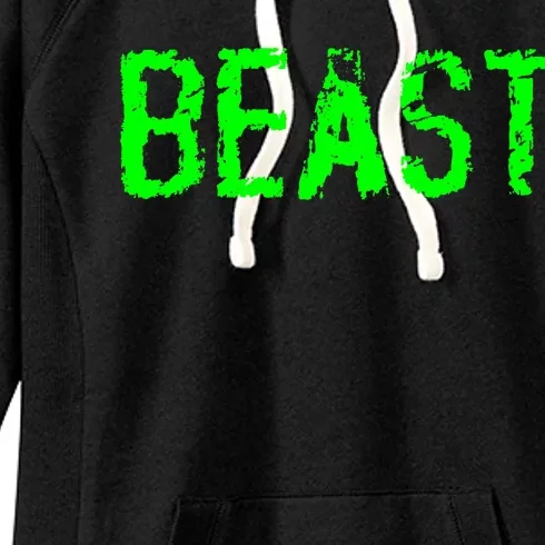 Beast Gym Workout Mode Fitness Logo Women's Fleece Hoodie