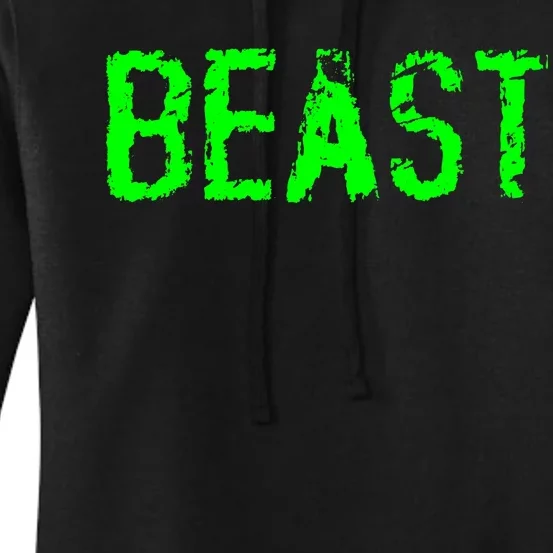 Beast Gym Workout Mode Fitness Logo Women's Pullover Hoodie