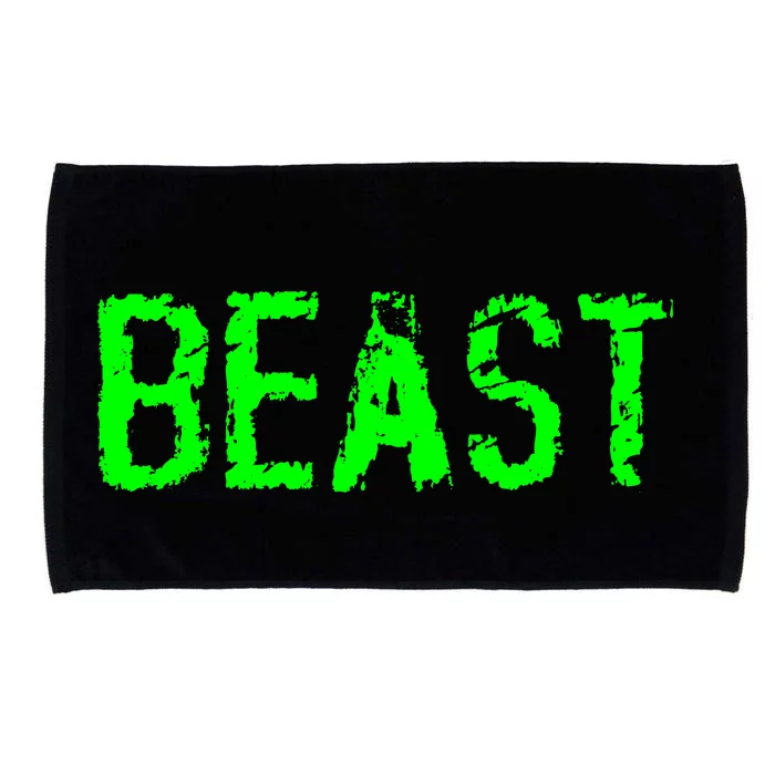 Beast Gym Workout Mode Fitness Logo Microfiber Hand Towel