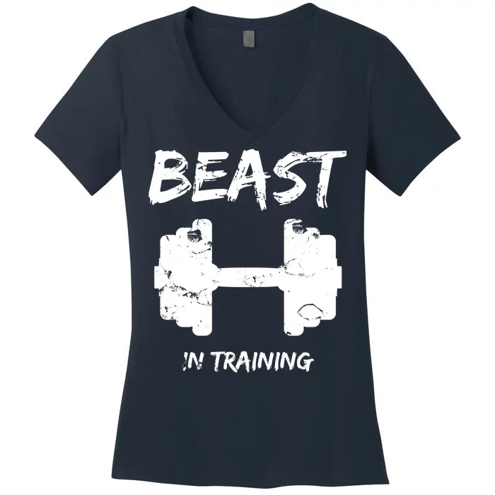 Beast In Training Women's V-Neck T-Shirt