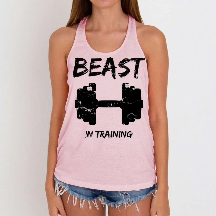 Beast In Training Women's Knotted Racerback Tank