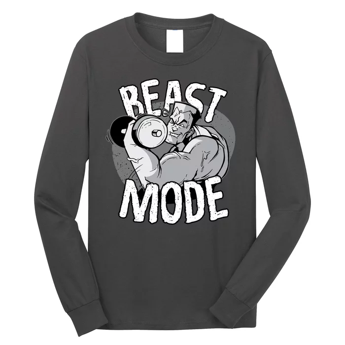 Beast Mode Bodybuilder Long Sleeve Shirt