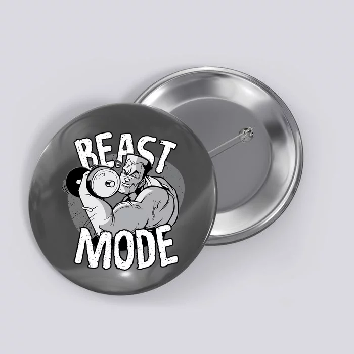 Beast Mode Bodybuilder Button