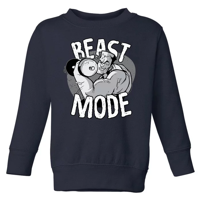 Beast Mode Bodybuilder Toddler Sweatshirt