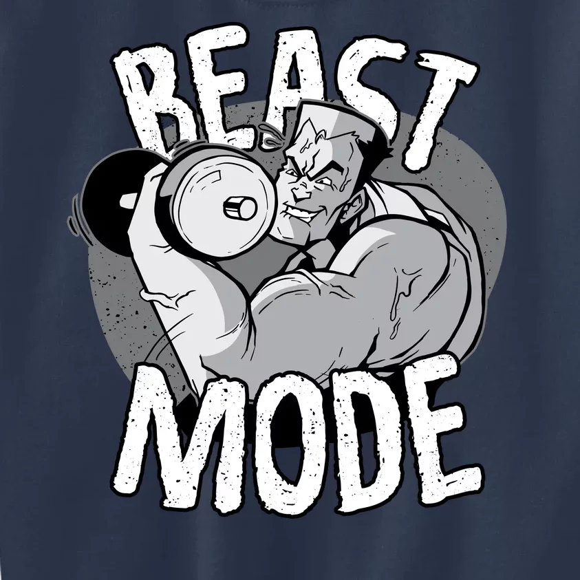 Beast Mode Bodybuilder Kids Sweatshirt