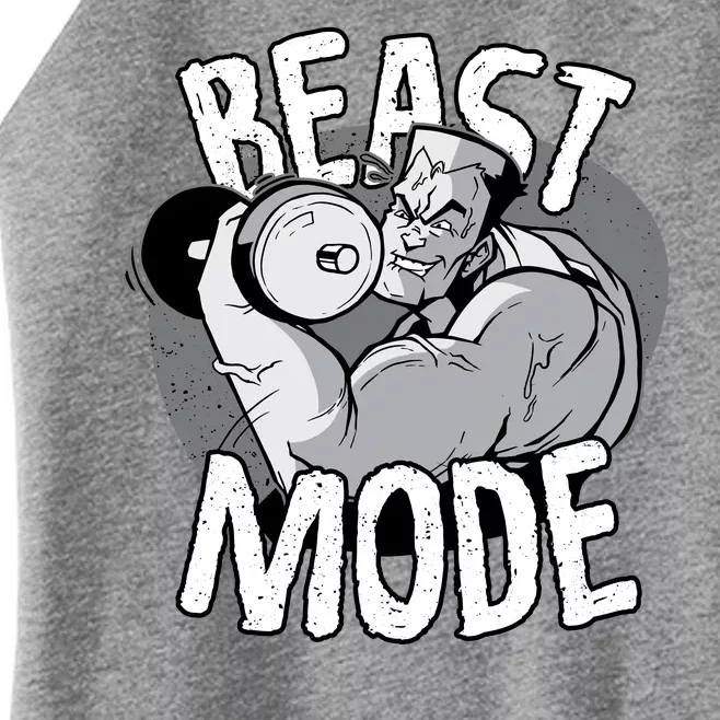 Beast Mode Bodybuilder Women’s Perfect Tri Rocker Tank