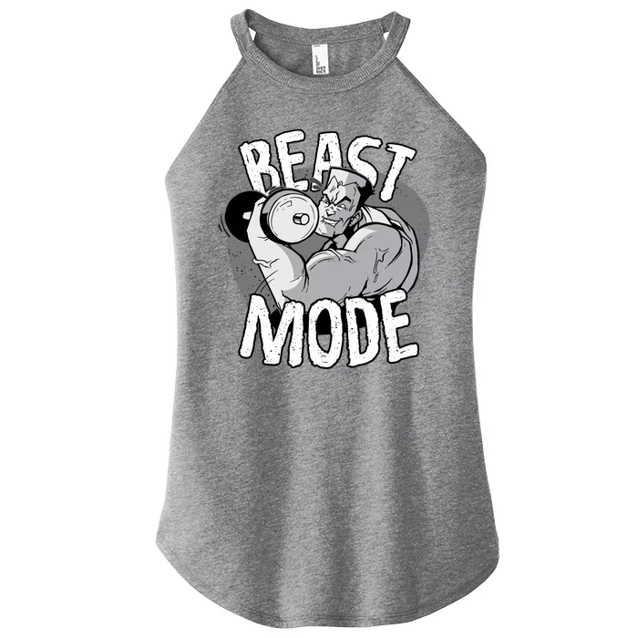 Beast Mode Bodybuilder Women’s Perfect Tri Rocker Tank