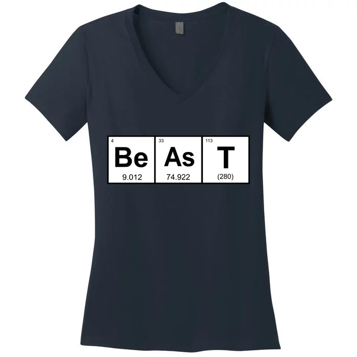 Beast Table of Elements Women's V-Neck T-Shirt