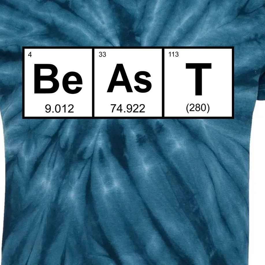 Beast Table of Elements Kids Tie-Dye T-Shirt