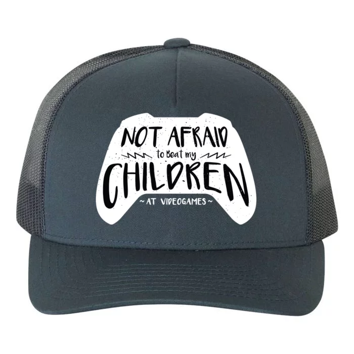 Beat My Children At Video Games Funny Yupoong Adult 5-Panel Trucker Hat