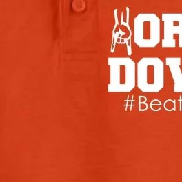 Beat Texas Horns Down Football Dry Zone Grid Performance Polo