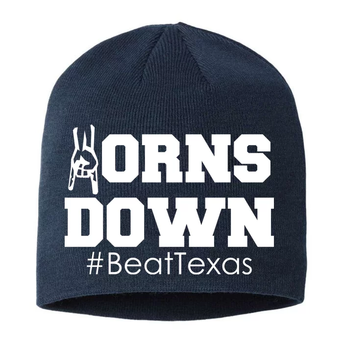 Beat Texas Horns Down Football 8 1/2in Sustainable Knit Beanie