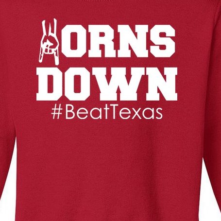 Beat Texas Horns Down Football Toddler Sweatshirt