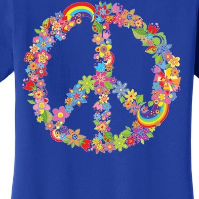 Beautiful Flower Peace Sign Women's T-Shirt