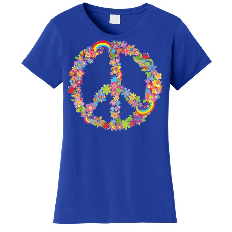 Beautiful Flower Peace Sign Women's T-Shirt