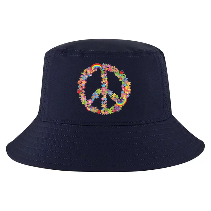 Beautiful Flower Peace Sign Cool Comfort Performance Bucket Hat