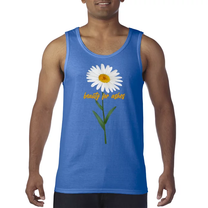 Beauty To Ashes Daisy Flower Tank Top