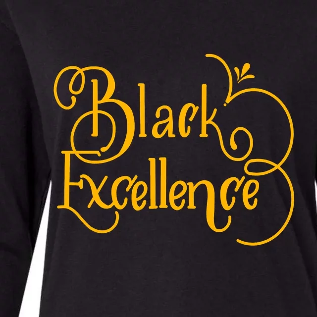 Black Excellence Womens Cotton Relaxed Long Sleeve T-Shirt