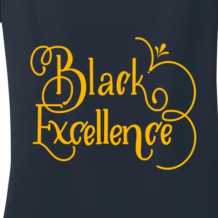 Black Excellence Women's V-Neck T-Shirt