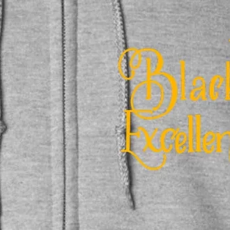 Black Excellence Full Zip Hoodie